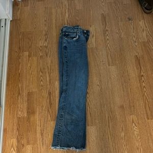 Free people high rise capri flare denim jeans!